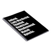 Carnet Les dames de Shakespeare (Côté Droit)