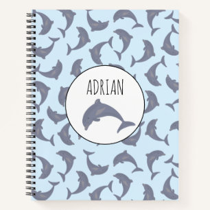 Carnet Les dauphins dans le Motif marin