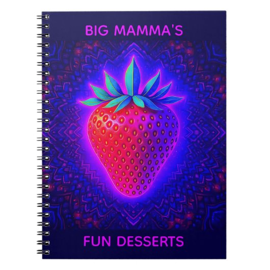 CARNET LES DESSERTS AMUSANTS DE BIG MAMMA (FRAISE) (Devant)