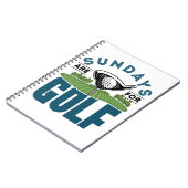 Carnet Les dimanches sont pour Golf Golfeur passionné (Côté gauche)