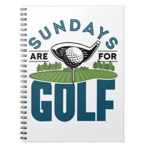 Carnet Les dimanches sont pour Golf Golfeur passionné