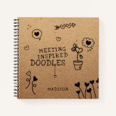 Carnet Les Doodles Inspiré de la Réunion Fille Drôle Pers (Devant)