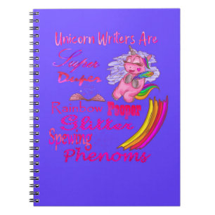Carnet Les Écrivains Unicorn Sont Super Duper