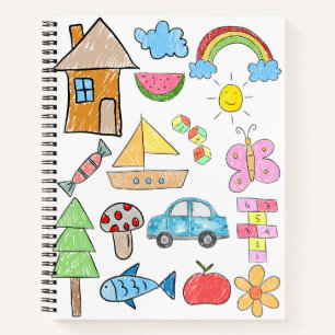 Carnet Les Enfants Dessinent Le Design De Doodle Pour L'É