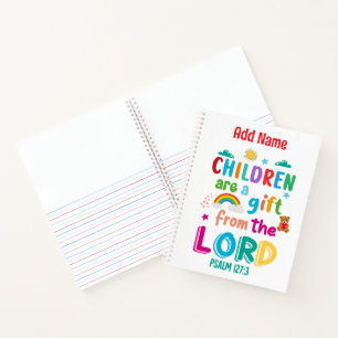 Carnet "Les enfants sont un cadeau" Écrire et croquis