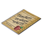 Carnet Les enseignants sont toujours "Écrire" (Côté gauche)