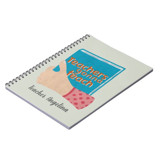 Carnet Les enseignants vont enseigner (Côté gauche)