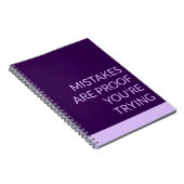 Carnet Les erreurs violentes sont la preuve que vous essa (Côté Droit)