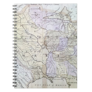 Carnet Les ETATS-UNIS TRACENT, c1812