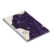 Carnet Les étoiles d'or violet de l'Univers cosmique pers (Côté Droit)