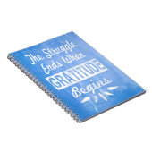 Carnet Les extrémités de lutte quand la gratitude (Côté Droit)