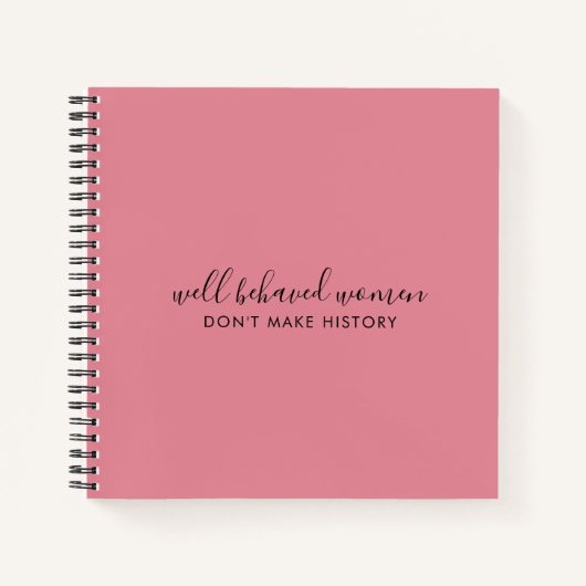 Carnet Les femmes bien conduites ne font pas rose de l'hi (Devant)