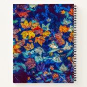 Carnet Les feuilles de chute d'Indigo tourbillonnent (Dos)