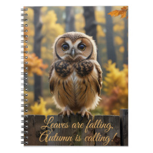 Carnet Les feuilles tombent, l'Automne nous appelle