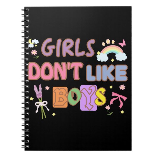 Carnet Les filles n'aiment pas les garçons (Devant)