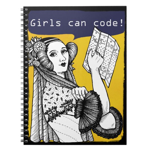 Carnet Les filles peuvent coder ! (Devant)