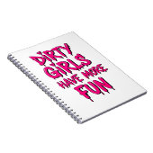 Carnet Les filles sales s'amusent plus Mudder Mudding Gir (Côté Droit)