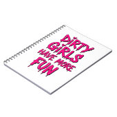 Carnet Les filles sales s'amusent plus Mudder Mudding Gir (Côté gauche)