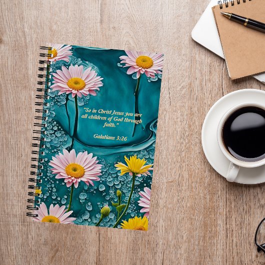 Carnet Les fleurs dans la pluie passent du temps avec Jes