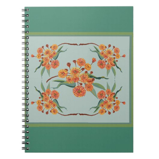 Carnet Les fleurs de gommiers australiens (Devant)