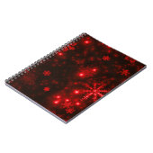 Carnet Les flocons de neige sur l'Arrière - plan rouge pr (Côté gauche)