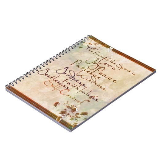 Carnet Les Fruits de l'esprit (Côté gauche)