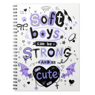 Carnet Les garçons doux peuvent être forts et mignons Lav