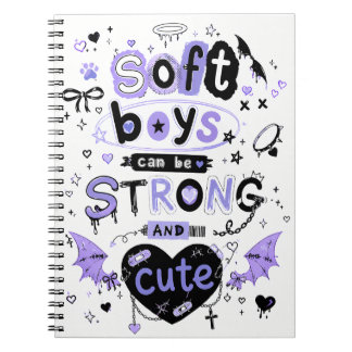 Carnet Les garçons doux peuvent être forts et mignons Lav