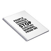 Carnet Les gens devraient sérieusement cesser de s'attend (Côté Droit)