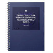 Carnet Les gens du commun pensent simplement à passer le (Devant)