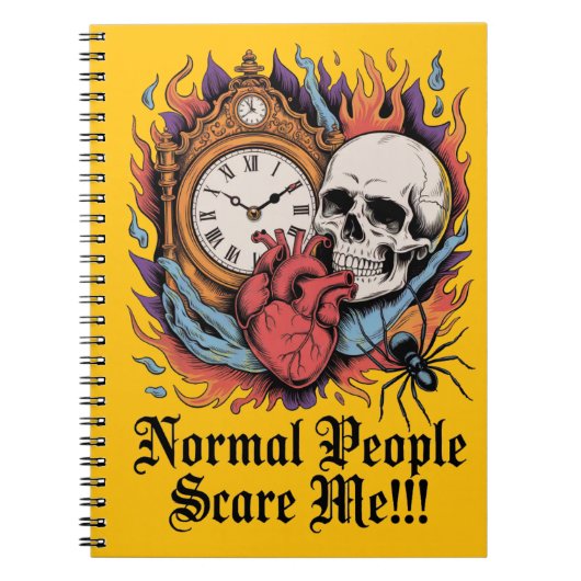 Carnet Les gens normaux me font peur (Devant)