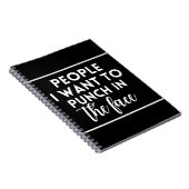 Carnet Les gens que je veux frapper au visage (Côté Droit)