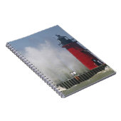 Carnet Les gens sur la jetée regardent de grandes vagues  (Côté Droit)