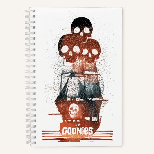 Carnet Les Goonies Pirate Ship Silhouette Graphique (Recto)