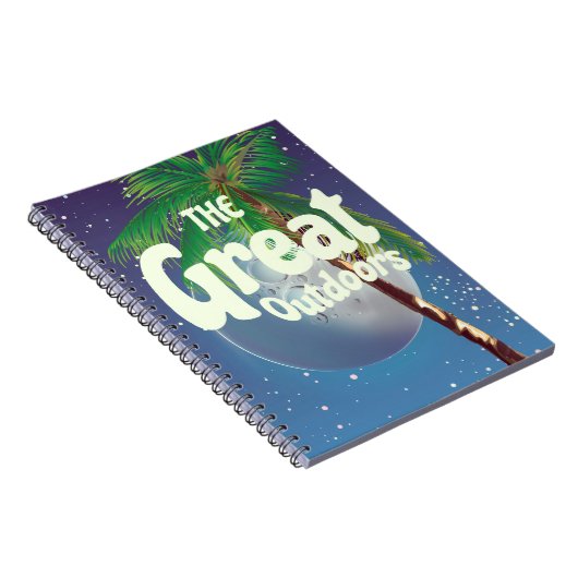 Carnet Les Grands Espaces Palmier et Lune (Côté Droit)