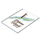 Carnet Les îles Lofoten, affiche de ski norvégien. (Côté gauche)