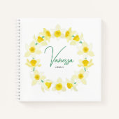 Carnet Les jonquilles ensoleillées. (Devant)