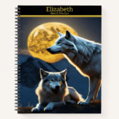 Carnet Les loups hurlent sous un étonnant clair de lune (Devant)
