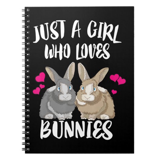 Carnet Les Loves Bunnies de Just Girl | Bunny (Devant)