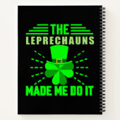 Carnet Les lutins m'ont forcé à le faire (Dos)