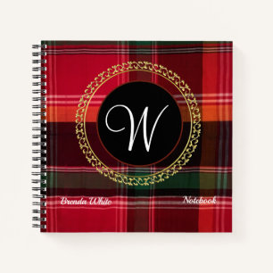 Carnet Les Madras de couronne d'or personnalisent le Mono