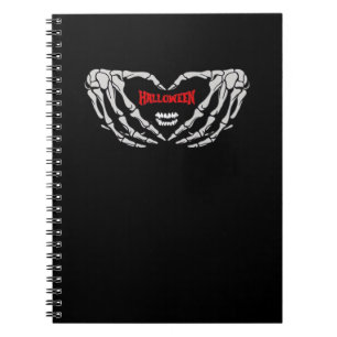 Carnet Les Mains De Squelette Se Plier Dans Un Coeur. Hal