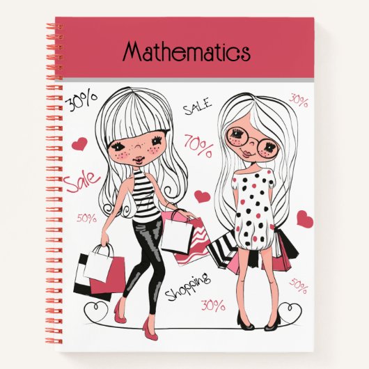 Carnet Les Maths Girls (Devant)