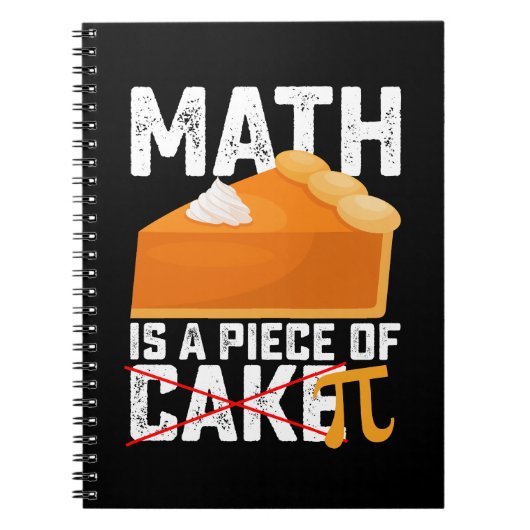 Carnet Les maths sont un jeu d'enfant jour de Pi drôle (Devant)