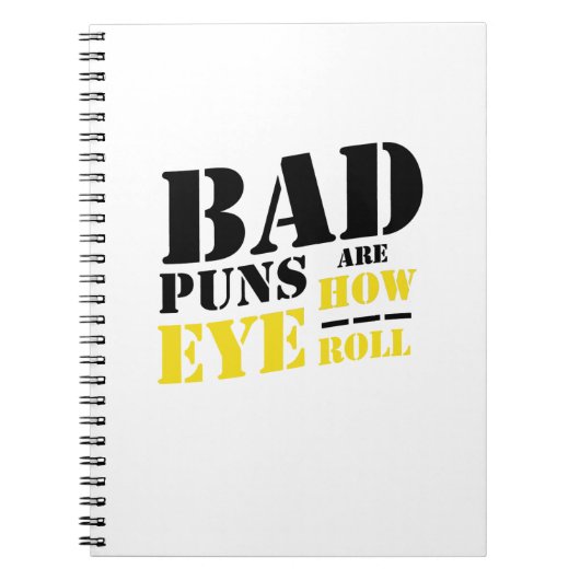 Carnet Les mauvais calembours sont comment petit pain (Devant)