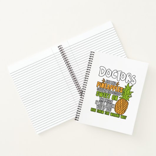 Carnet Les Médecins Sont Comme Des Ananas. (Intérieur)