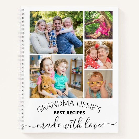 Carnet Les meilleures recettes de grand-mère Cookbook 6 P (Devant)