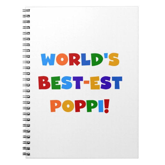 Carnet Les meilleurs cadeaux de couleurs vives Poppi du m (Devant)