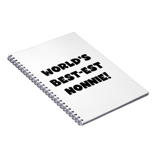 Carnet Les meilleurs cadeaux Nonnie du monde de Black Tex (Côté Droit)