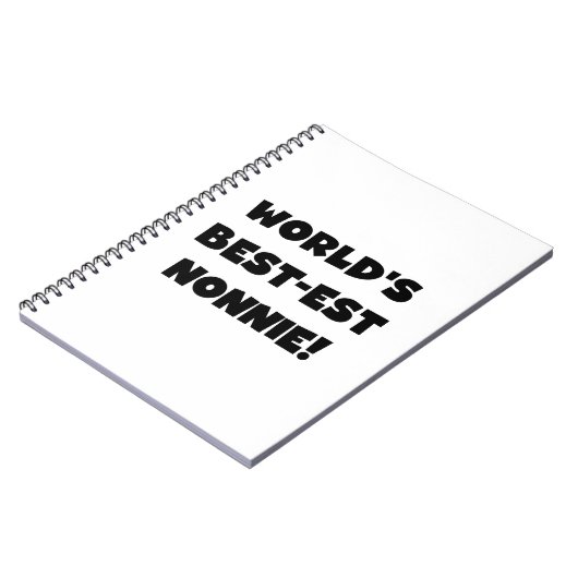 Carnet Les meilleurs cadeaux Nonnie du monde de Black Tex (Côté gauche)